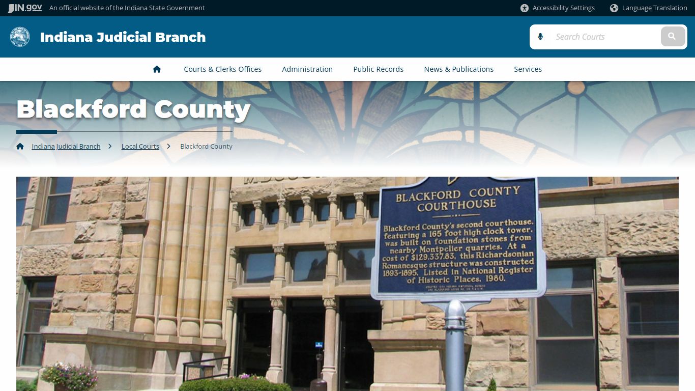 Indiana Judicial Branch: Blackford County - secure.in.gov